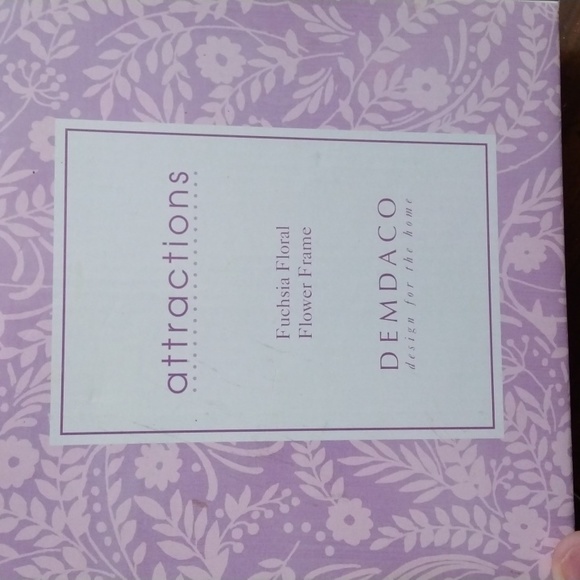 Fuchsia Floral Flower Frame - Picture 2 of 5